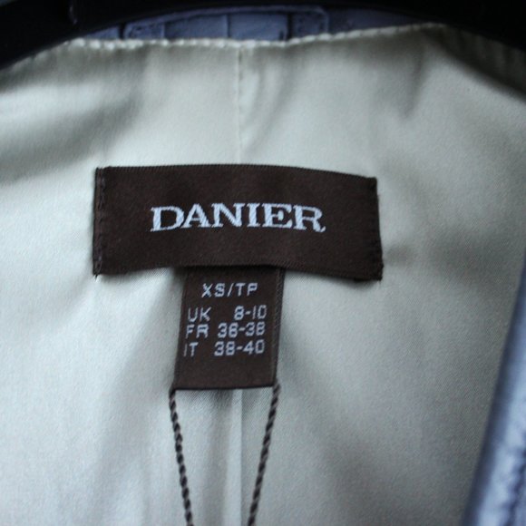 NWOT Leather Jacket, Asymmetrical Zipper, Ombre Lining - Picture 7 of 8